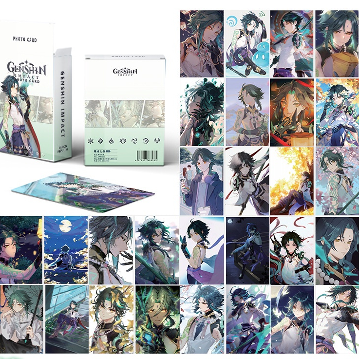 LOMO Hologram Thẻ nhỏ màu đen laser đóng hộp 50 tờ thẻ nhỏ in hai mặt thẻ lomo lấp lánh