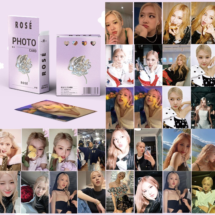 LOMO Hologram Thẻ nhỏ màu đen laser đóng hộp 50 tờ thẻ nhỏ in hai mặt thẻ lomo lấp lánh