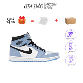 🎀 SIÊU HÓT 🎀 Giày Sneaker Jordan xanh dương cổ cao nam nữ cao cấp full box + bill