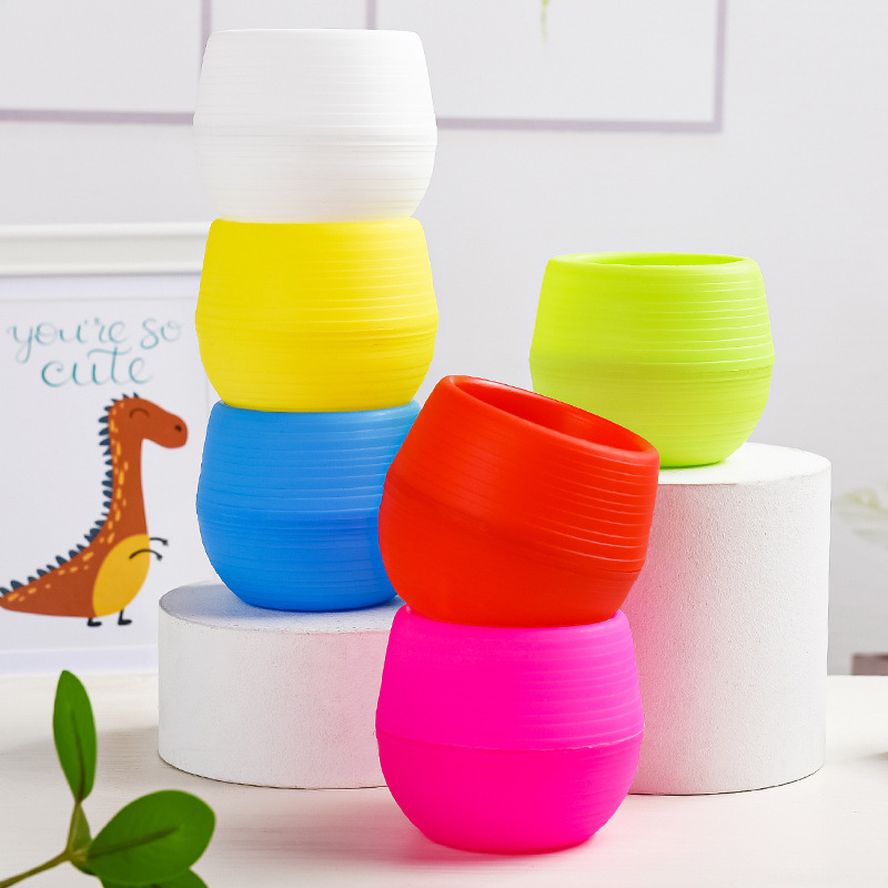 Chậu nhựa 2 lớp trồng sen đá, xương rồng, thạch lan...các loại cây tiểu cảnh mini để bàn siêu xinh,tiện lợi