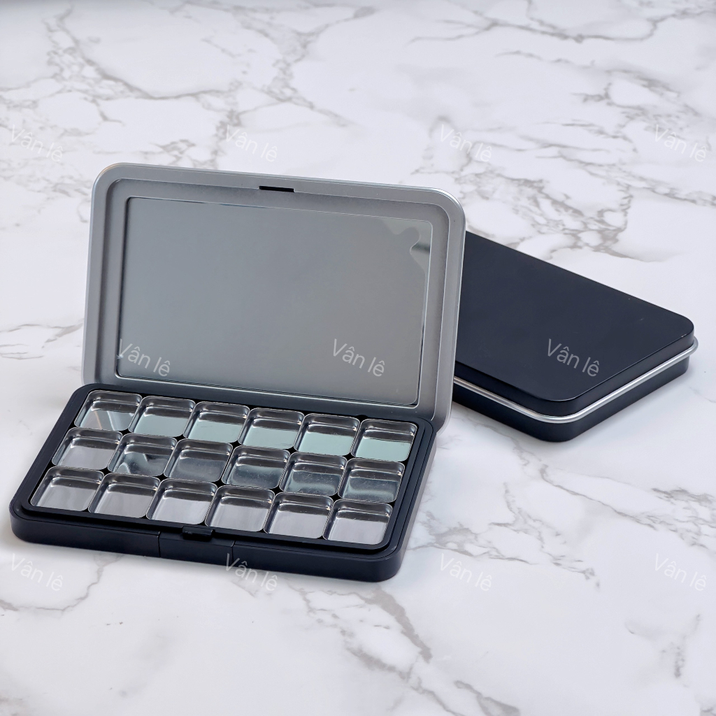 Khay hộp sắt đựng màu gel vẽ móng tay 18 ô