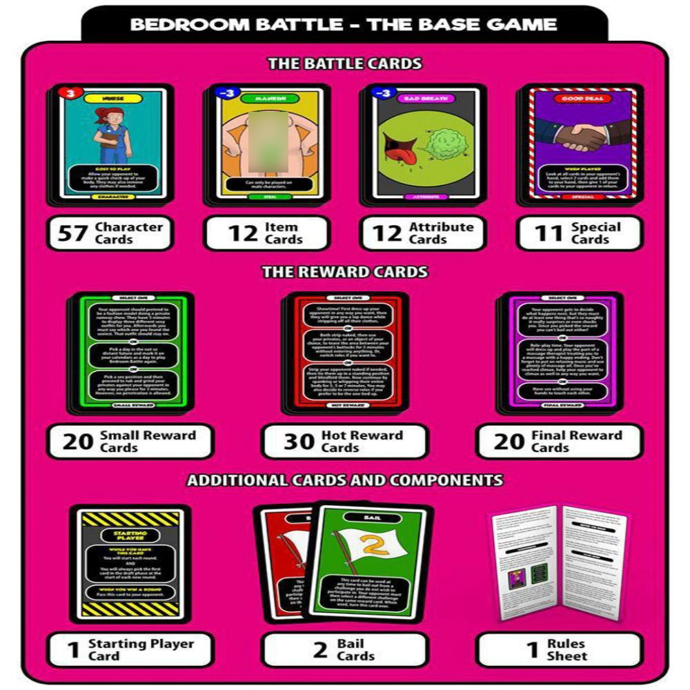 Bộ Bài Bedroom Battle Dành Cho Các Cặp Đôi Board Game For Couple C-BG84