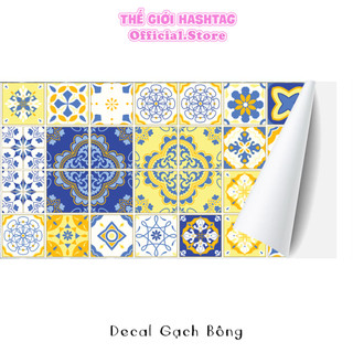 Decal dán bếp, decal gạch bông dán tường chống nước, decal dán tường decor, miếng dán cửa kính, gạch men, nhà tắm,.064gb
