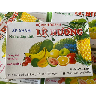 Ấp xanh nước ướp thịt Lệ Hương (hộp 12 ống)
