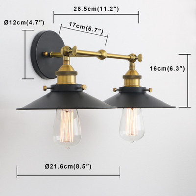 Đèn treo tường SuperVilighting DENTUONGVANG trang trí phòng ngủ cầu thang hành lang hiện đại lắp đặt