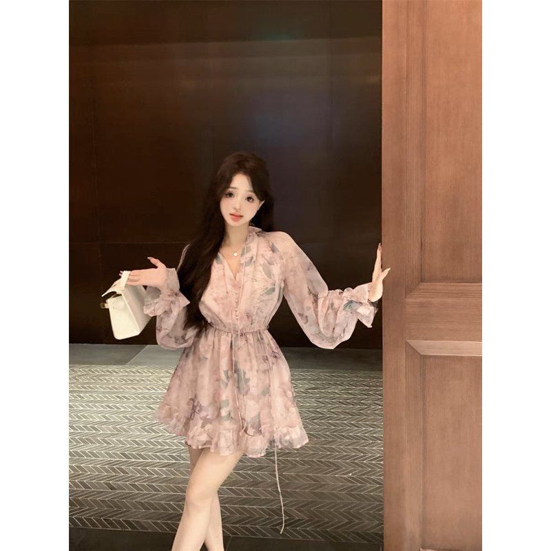 Đầm Hoa Nhí Dáng Xoè Dài Taobao Order