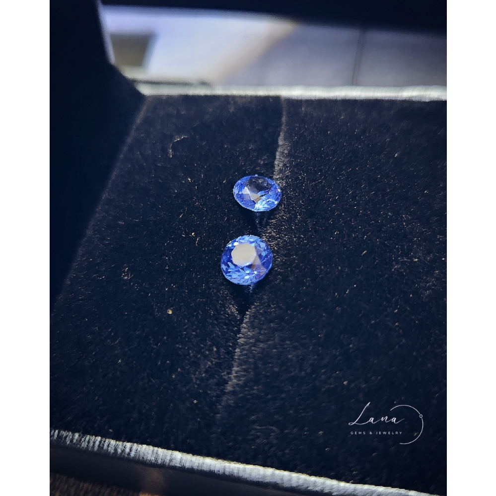 Topaz viên, lành sạch, đươc gia nhiệt để tăng cường ánh xanh