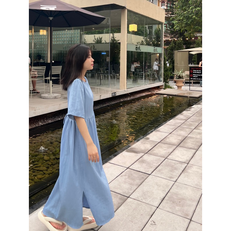 Váy babydoll dáng dài basic Siim Dress