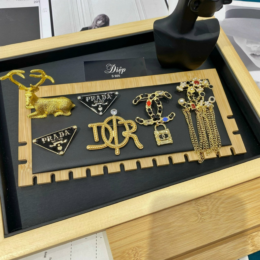 Cài áo vest thời trang tag cài áo đính đá cao cấp phụ kiện trang sức Shop Mai Phương Bùi