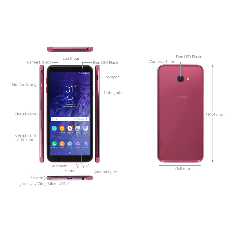 Samsung j4+ máy cũ chính hãng 90%