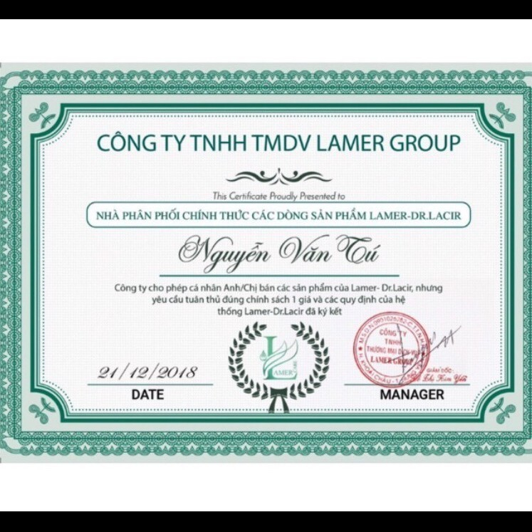 Kem chống nắng sinh học Lamer Dr Lacir mẫu mới chính hãng