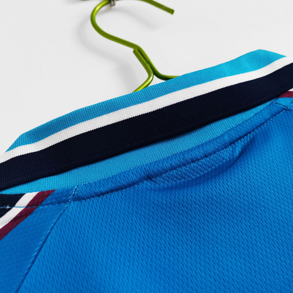 Áo bóng đá retro mc 1997 vải Cotton Polyester thời trang blockcore