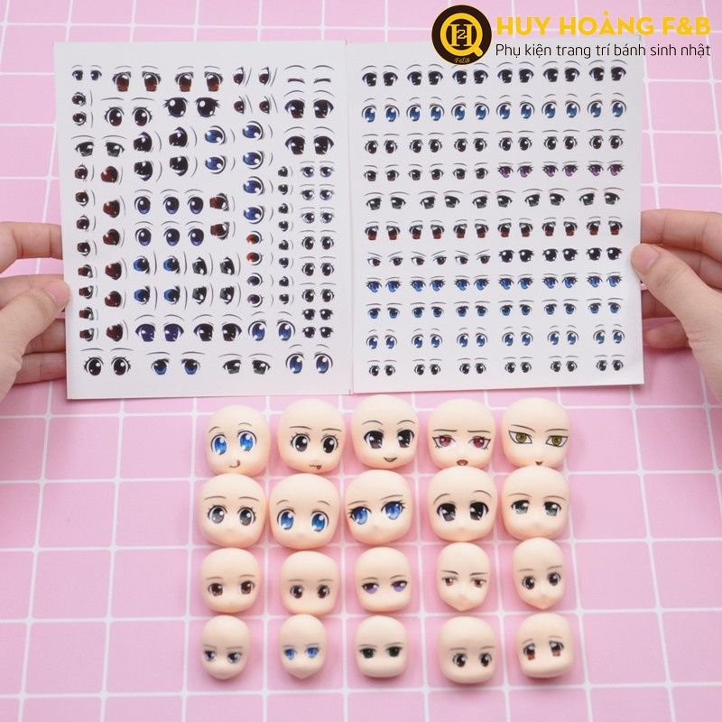 Miếng dán mắt chibi dễ thương - Fondant