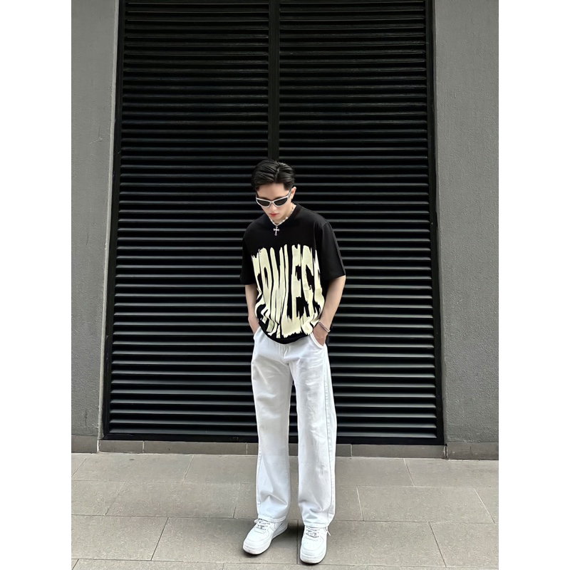 Áo Thun Chữ TERMLESS Unisex Nam Nữ 100% Cotton Form Oversize