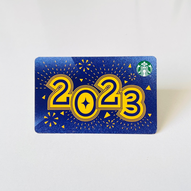 2702 THẺ GIẤY KR 2023, góc thẻ bị lỗi (thẻ đã sử dụng, dùng để sưu tầm) STARBUCKS CARD