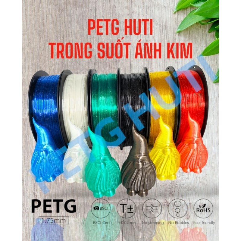 Nhựa in 3D HUTI PETG VANVATKETNOI 1.75mm 1kg.