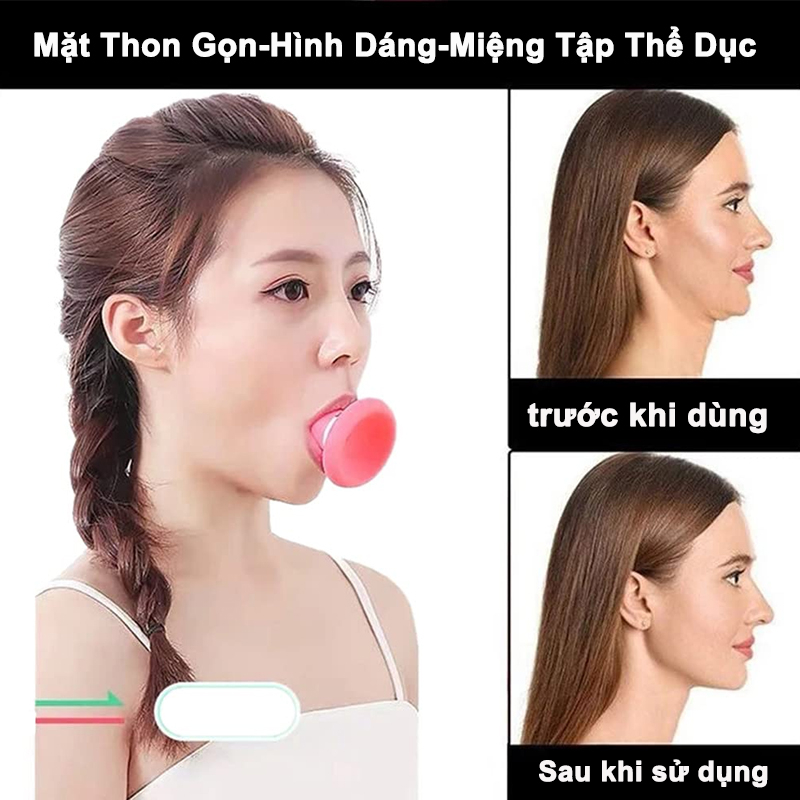 KHB Dụng cụ ngậm cơ mặt miệng luyện tập nâng tạo cằm chữ V làm