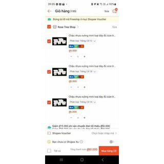 Combo chậu cây nhựa theo yêu cầu