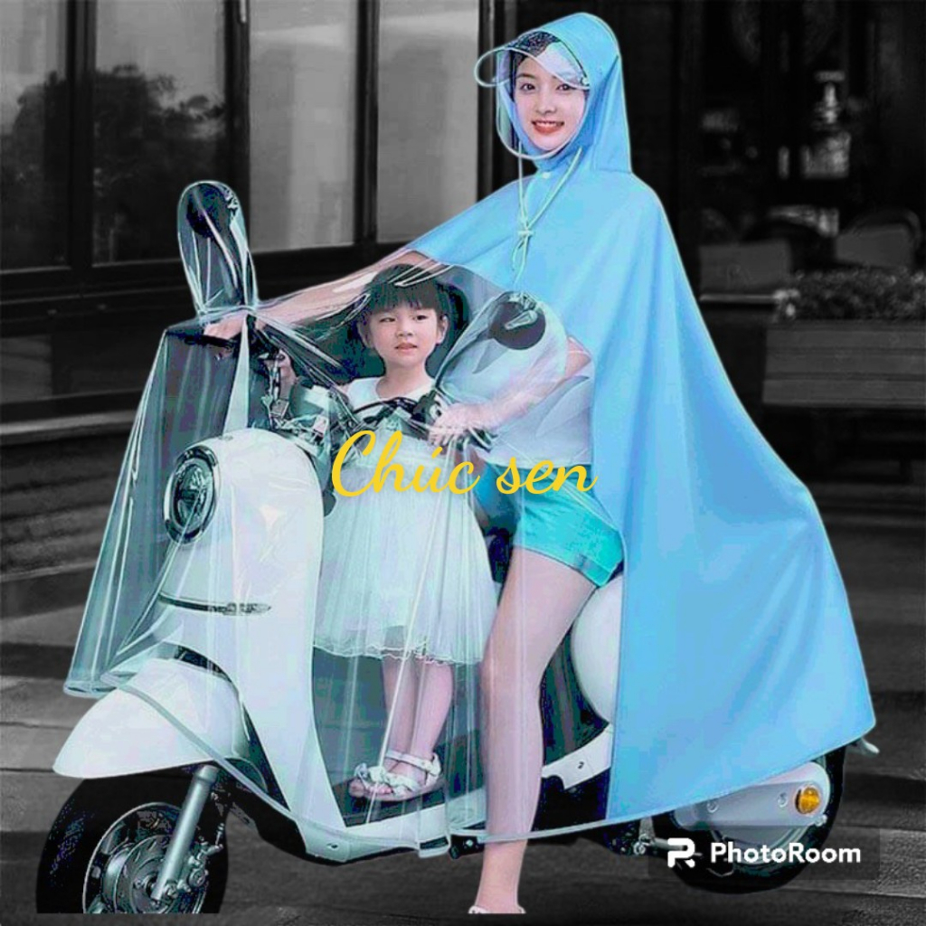 Mã 99 - Áo mưa  thế hệ mới siêu vip cao cấp - dành cho mẹ và bé. size Đại
