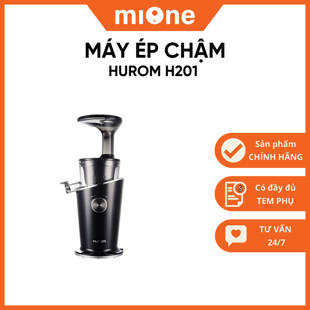 Máy Ép Chậm Hurom H201,  Thời gian hoạt động 30 phút (ép 70 lít), Tốc độ quay 43 vòng/phút - Bảo hành 12 tháng