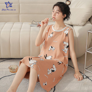 Váy Sát Nách Dáng Suông Vải Cotton Thoáng Khí Làm Mát Mùa Hè - Phong Cách Hàn Quốc V301