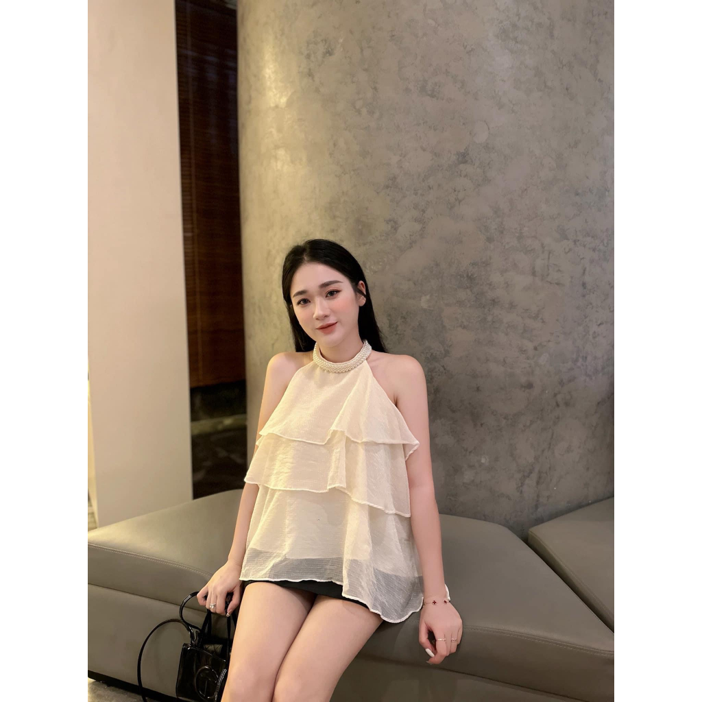 Áo yếm đũi nhăn hai lớp bani