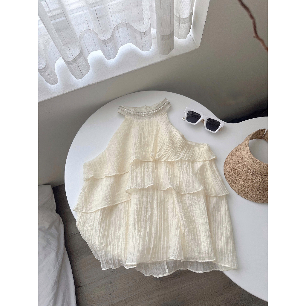 Áo yếm đũi nhăn hai lớp bani