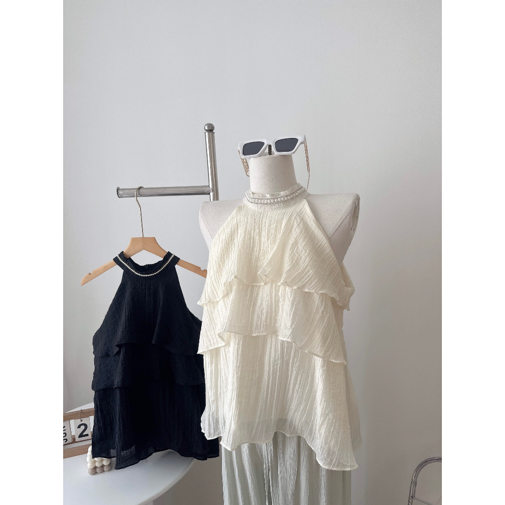 Áo yếm đũi nhăn hai lớp bani