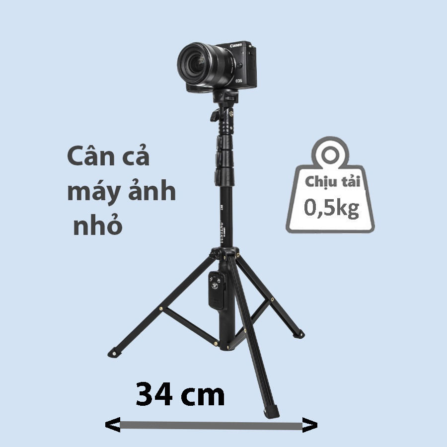 Gậy chụp ảnh 3 chân có điều khiển Yunteng VCT-1388 chính hãng