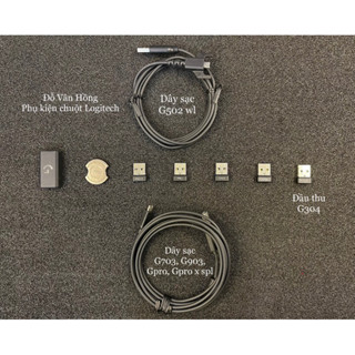 Đầu thu receiver, adapter, dây sạc cho chuột Gaming G703, G903, G502, G Pro, Gpro X logitech chính hãng