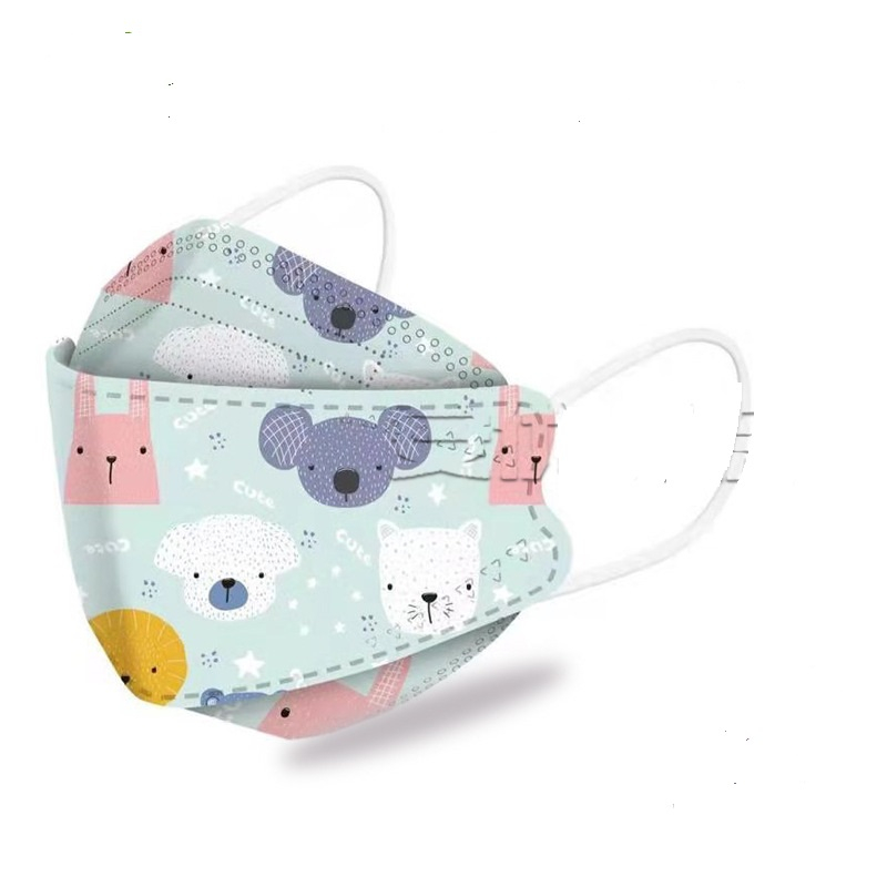 Set 5 Khẩu Trang Trẻ Em Kf94 Form Dáng 4D Tặng Kèm Cho Đơn Hàng Giá Trị 200K Trở Lên