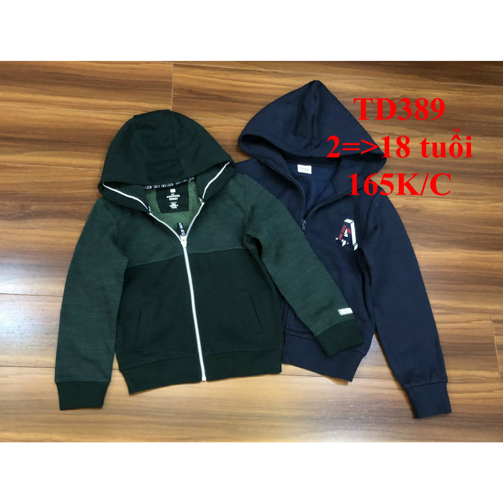 * Mã TD389: Áo khoác nỉ kéo khoá hàng Cambodia xuất dư xịn siêu đẹp