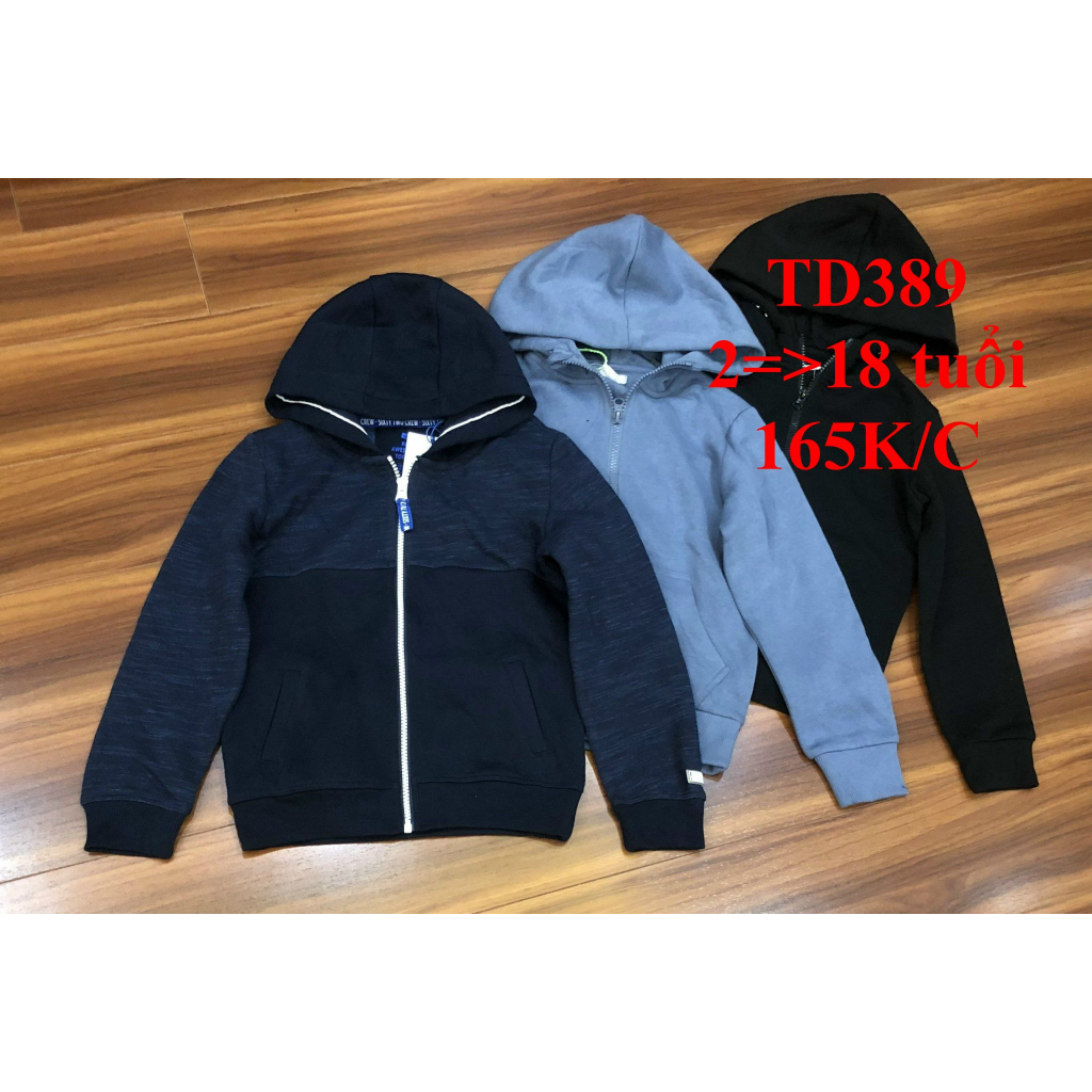 * Mã TD389: Áo khoác nỉ kéo khoá hàng Cambodia xuất dư xịn siêu đẹp