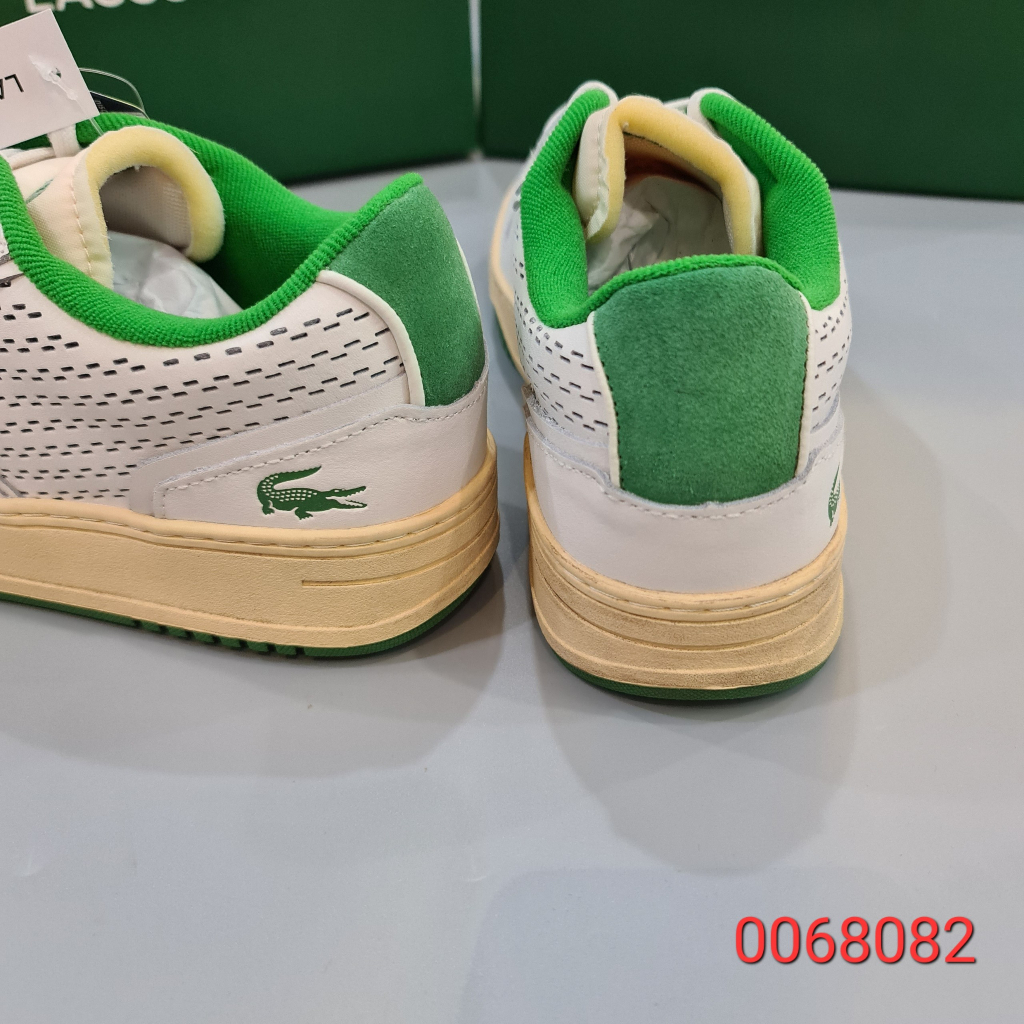 Giày nam Lacoste L001 123 Leather Heel Pop – Trắng/Xanh
