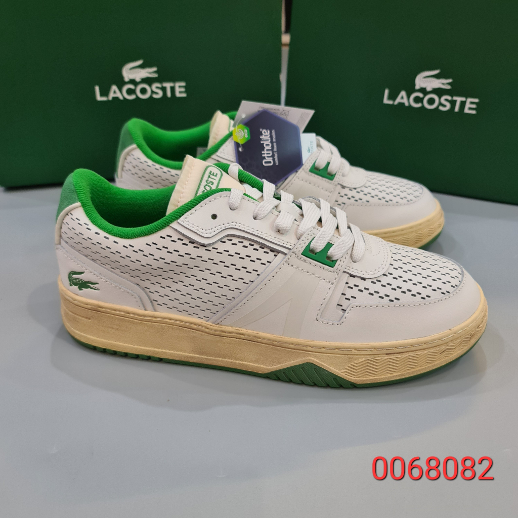 Giày nam Lacoste L001 123 Leather Heel Pop – Trắng/Xanh