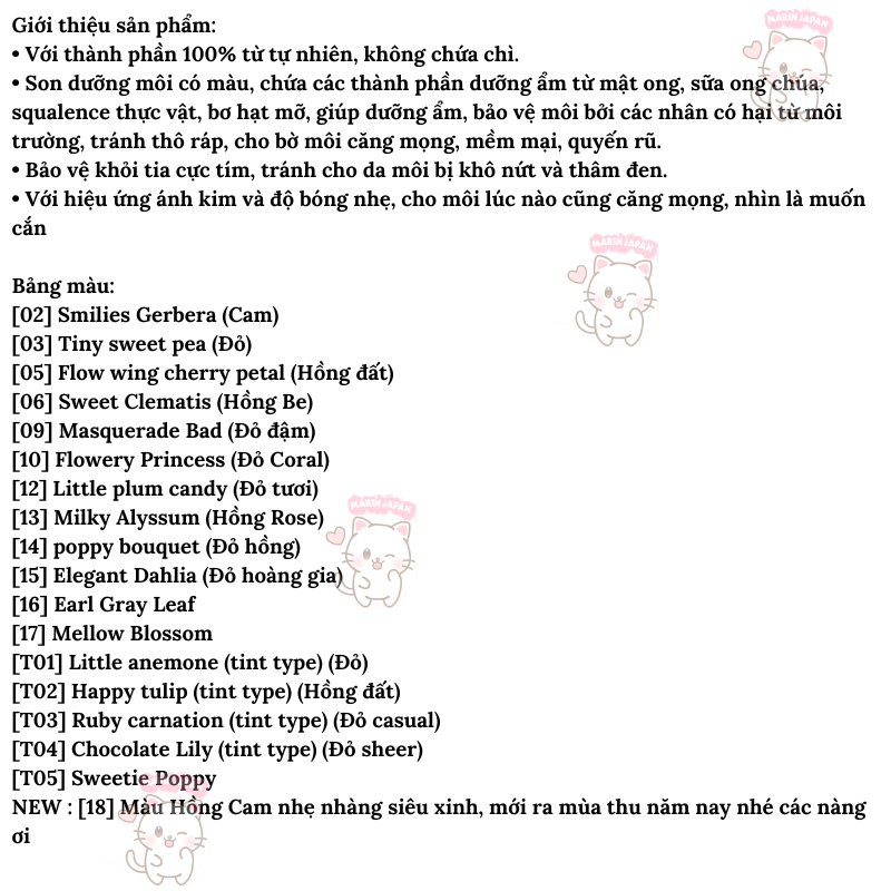 Son Dưỡng có màu -Stay-On Balm Rouge hãng Canmake Nhật Bản