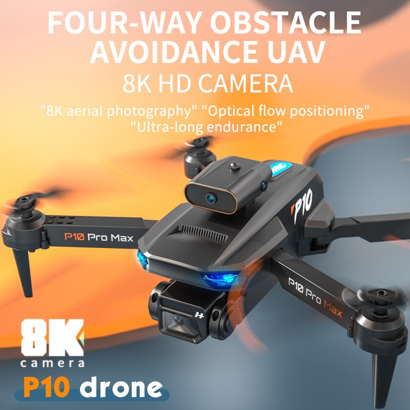 ⚡️ 𝙁𝙧𝙚𝙚 𝙎𝙝𝙞𝙥 ⚡️ Máy bay không người lái mini Flycam P10 Pro với camera kép 8K Wifi FPV 4 mặt Tránh chướng ngại vật | BigBuy360 - bigbuy360.vn