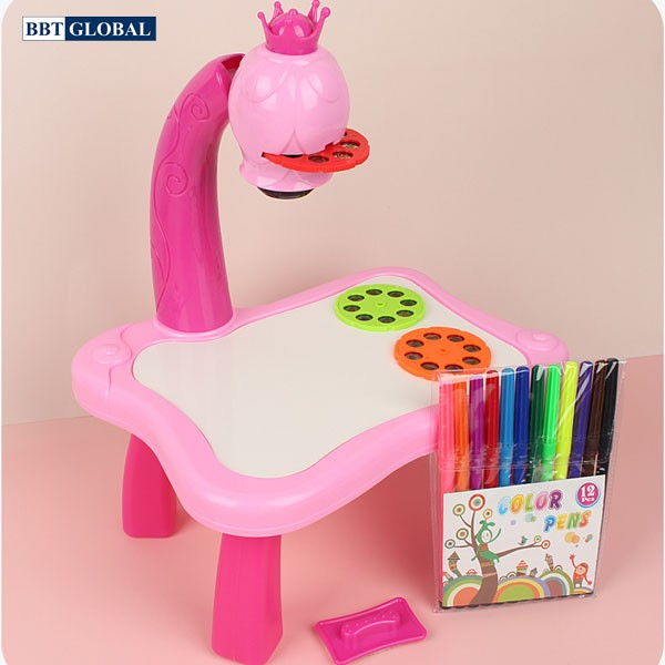 Bộ Bàn Vẽ Kèm Đèn Chiếu Hình Cho Bé NO.YM6776