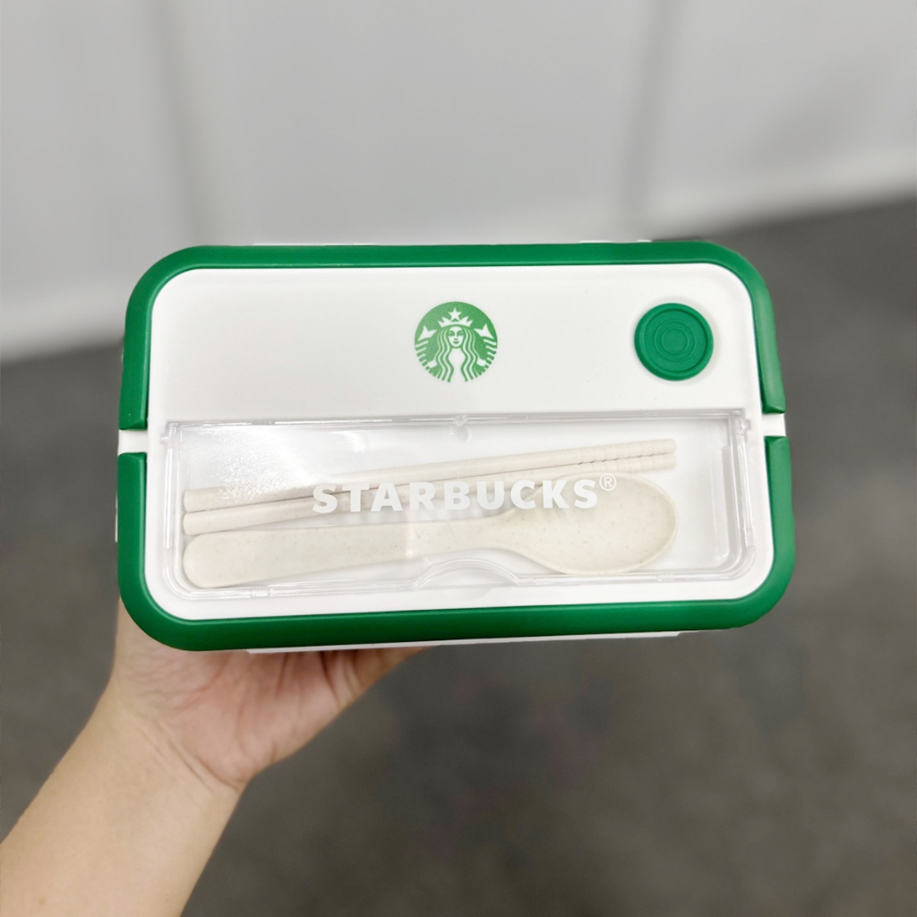 Hộp Cơm Starbucks Kèm Thìa Đũa 1100ml