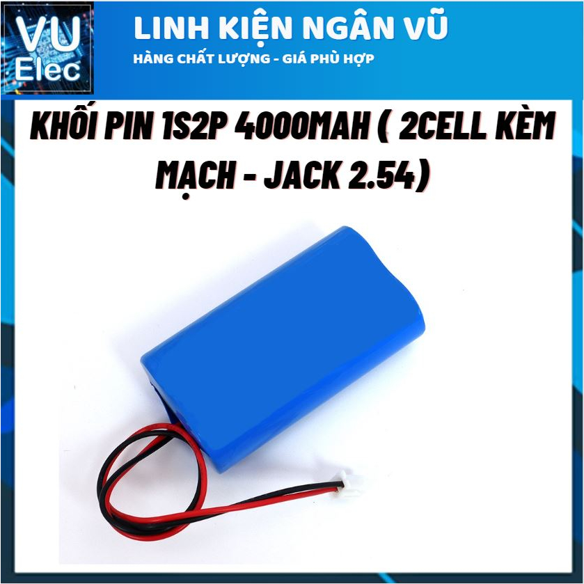 Khối pin VICTPOWER 1S - 4000mAH - Xả 2A Có mạch bảo vệ 1S