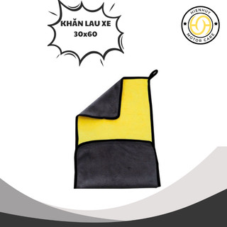 Khăn Lau Đa Năng Microfiber 2 Mặt Vàng - Xám