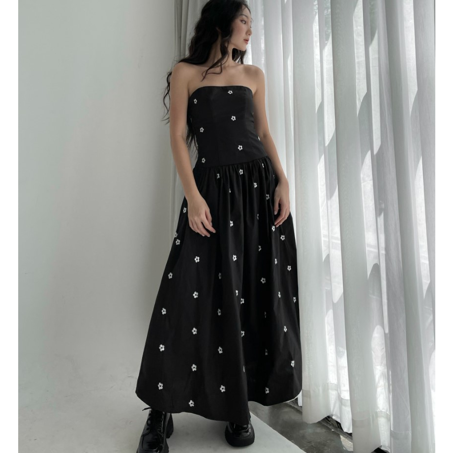 RUBIES Đầm Dài Yuki Dress Hoa