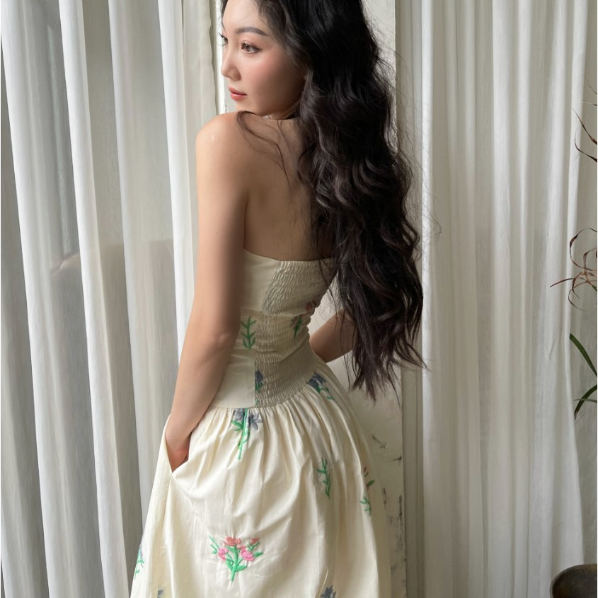 RUBIES Đầm Dài Yuki Dress Hoa