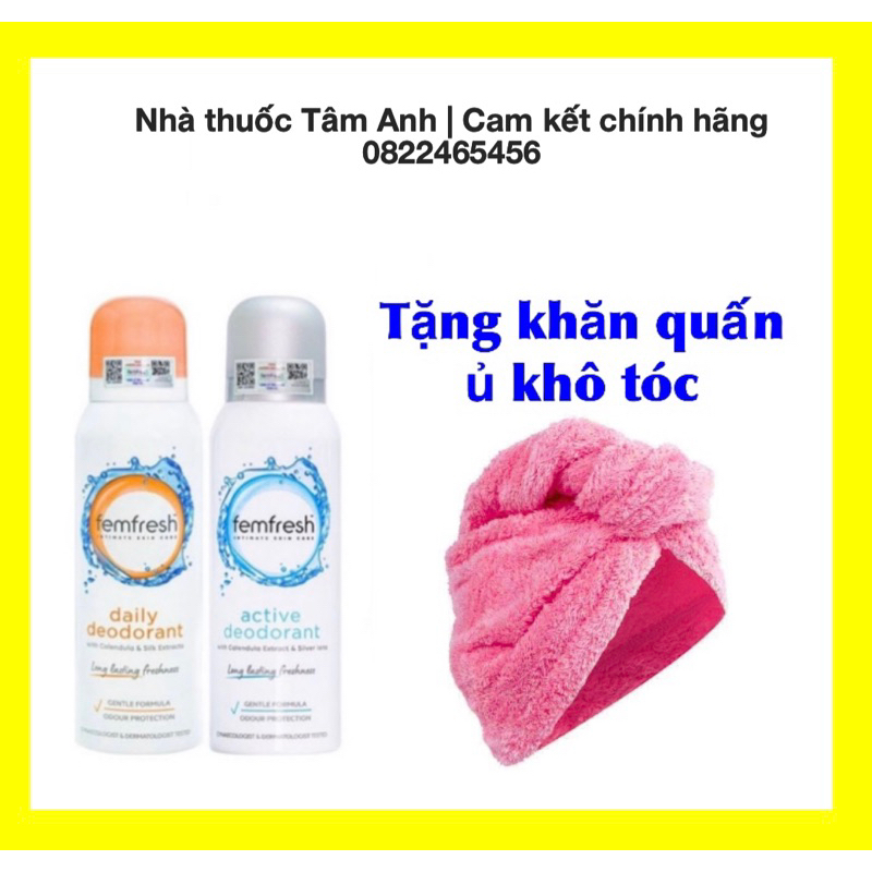 Xịt khử mùi, thơm mát vùng kín Femfresh chính hãng