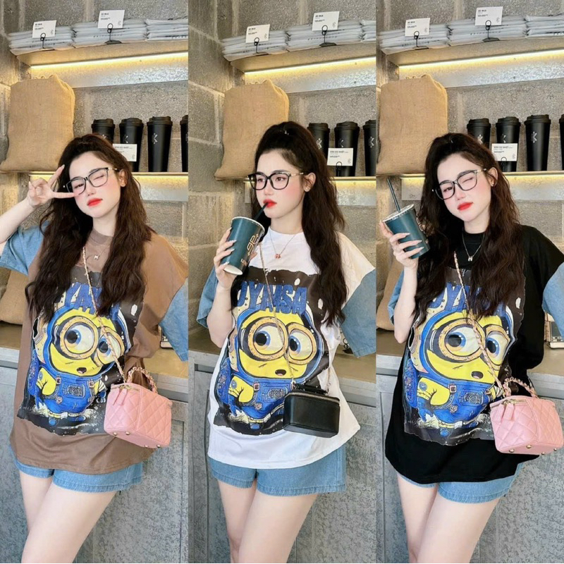 Set minion phối bò hàng QC bigsize [ N.D.L bigsize ]