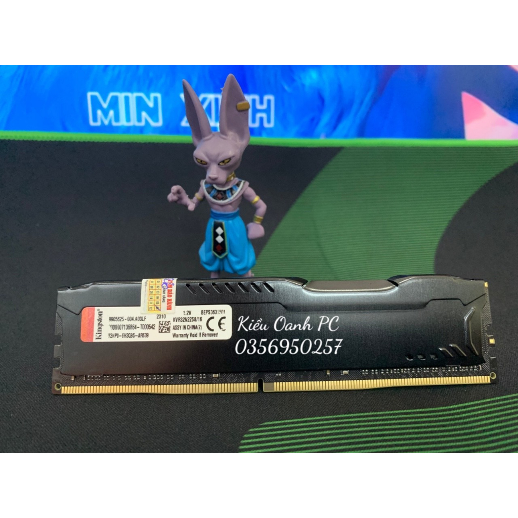 Ram PC máy tính bàn Kingston HyperX Fury 16GB (1x16GB) DDR4 3200Mhz - Mới Full Box 100% Bảo hành 3 Năm 1 đổi 1