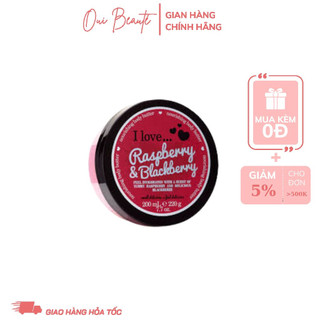 Bơ dưỡng thể I love Raspberry Blackberry, kem dưỡng body mâm xôi 200ml Ouibeaute