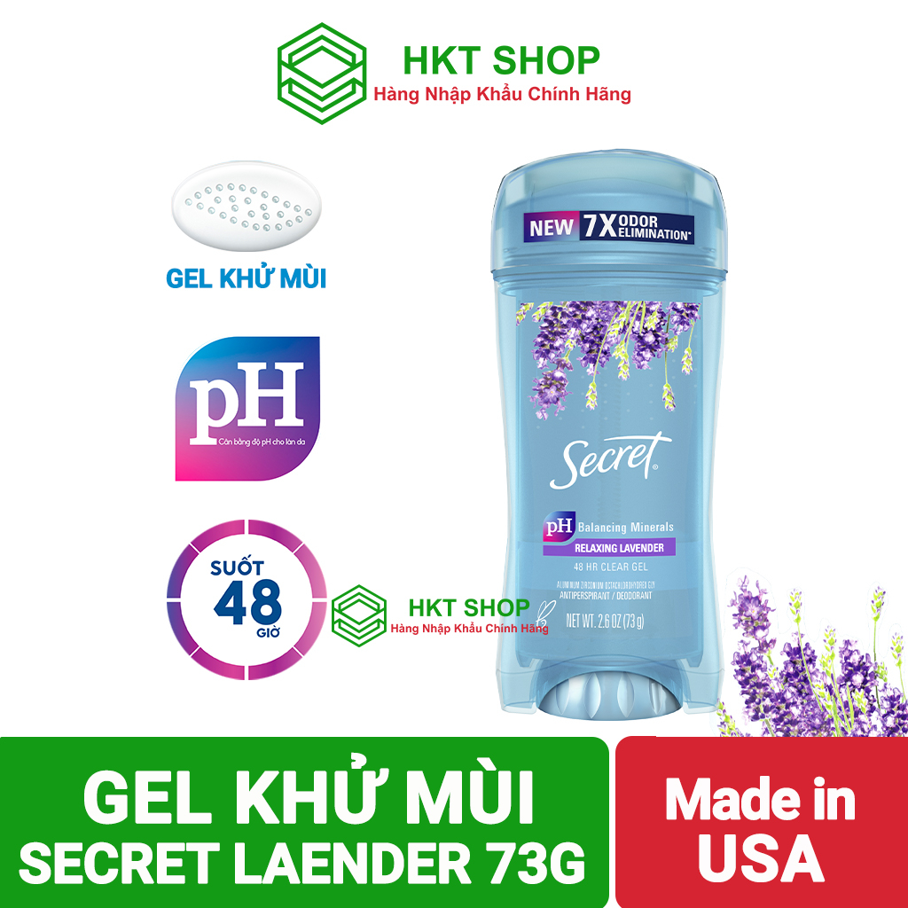 [USA] Lăn Khử Mùi Secret Lavender 73g - HKT Shop