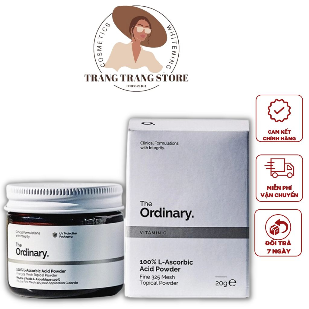 Bột Vitamin C The Ordinary Làm Trăng Da, Chống Oxy Hóa Cho Da 20Gram