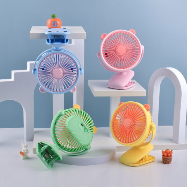 Quạt Tích Điện Mini Để Bàn, Quạt Cầm Tay Mini Có Chân Kẹp Bàn, Kẹp Xe Đẩy Dùng 1-2 Giờ
